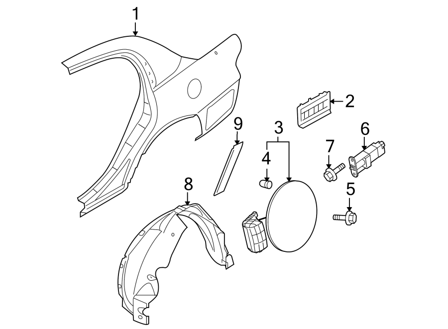 7EXTERIOR TRIM. QUARTER PANEL & COMPONENTS.https://images.simplepart.com/images/parts/motor/fullsize/2435450.png