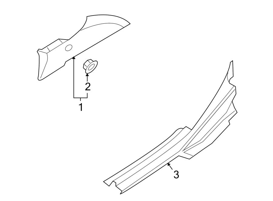 Diagram QUARTER PANEL. INTERIOR TRIM. for your 2012 Kia Forte   