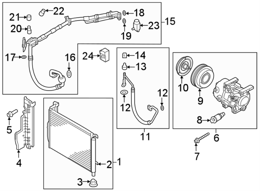 4AIR CONDITIONER & HEATER. COMPRESSOR & LINES. CONDENSER.https://images.simplepart.com/images/parts/motor/fullsize/2436120.png