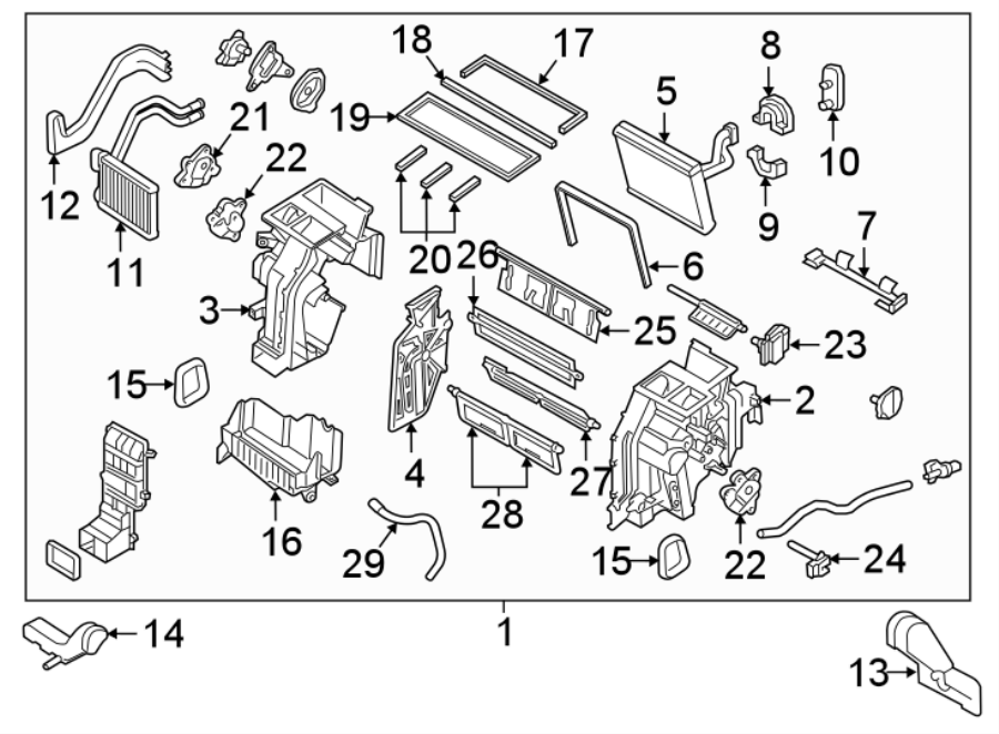 28AIR CONDITIONER & HEATER. EVAPORATOR & HEATER COMPONENTS.https://images.simplepart.com/images/parts/motor/fullsize/2436130.png