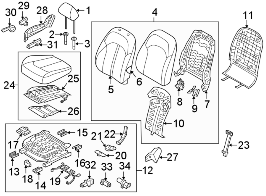 33Seats & tracks. Passenger seat components.https://images.simplepart.com/images/parts/motor/fullsize/2436579.png