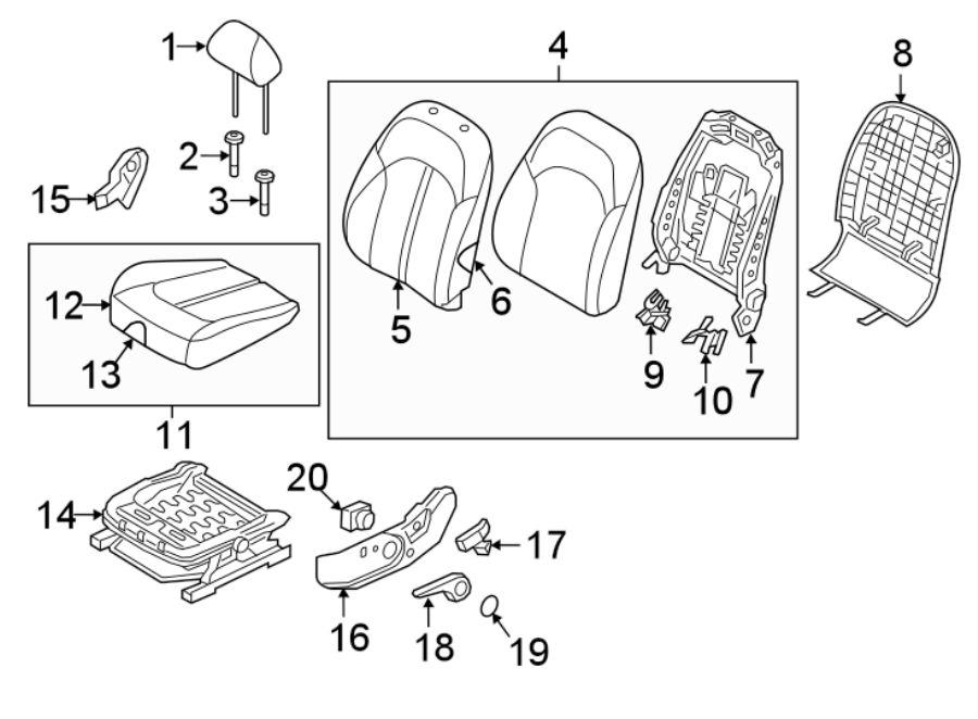 11SEATS & TRACKS. DRIVER SEAT COMPONENTS.https://images.simplepart.com/images/parts/motor/fullsize/2436580.png