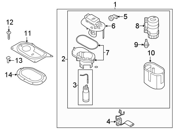 14Fuel system components.https://images.simplepart.com/images/parts/motor/fullsize/2436732.png