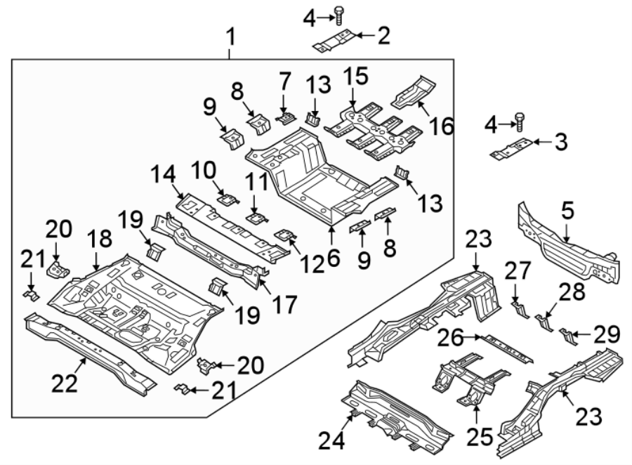 3Rear body & floor. Floor & rails.https://images.simplepart.com/images/parts/motor/fullsize/2436787.png