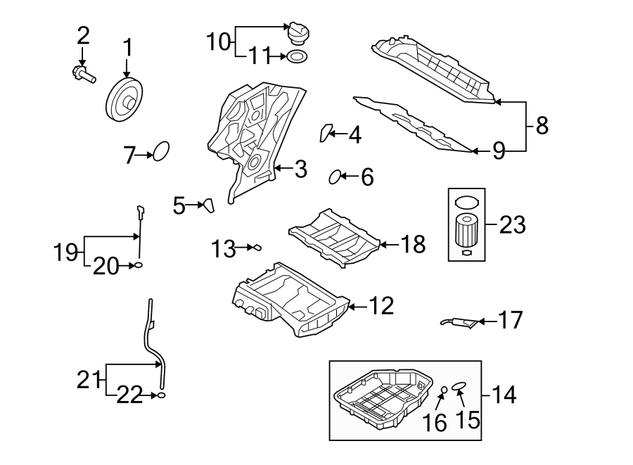 14ENGINE / TRANSAXLE. ENGINE PARTS.https://images.simplepart.com/images/parts/motor/fullsize/2437185.png