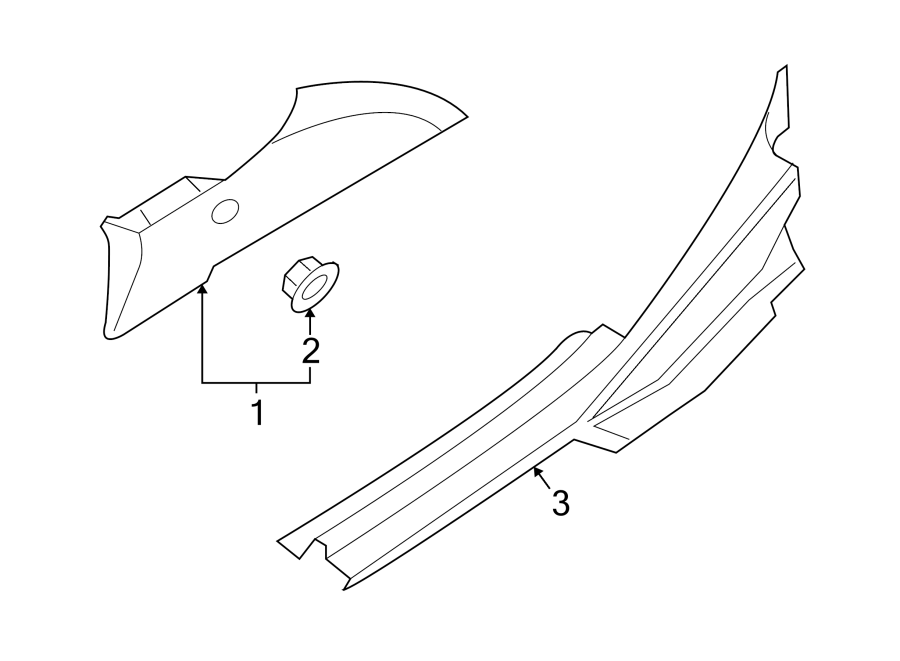 Diagram QUARTER PANEL. INTERIOR TRIM. for your 2011 Kia Forte   