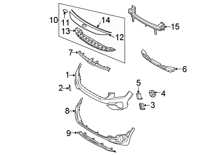 5Front bumper & grille. Bumper & components.https://images.simplepart.com/images/parts/motor/fullsize/2442005.png