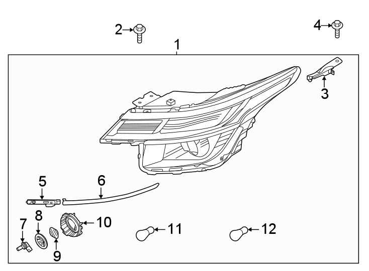 9Front lamps. Headlamp components.https://images.simplepart.com/images/parts/motor/fullsize/2442025.png