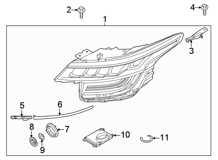 9Front lamps. Headlamp components.https://images.simplepart.com/images/parts/motor/fullsize/2442030.png