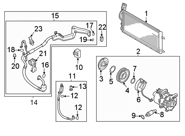 5Air conditioner & heater. Compressor & lines. Condenser.https://images.simplepart.com/images/parts/motor/fullsize/2442105.png