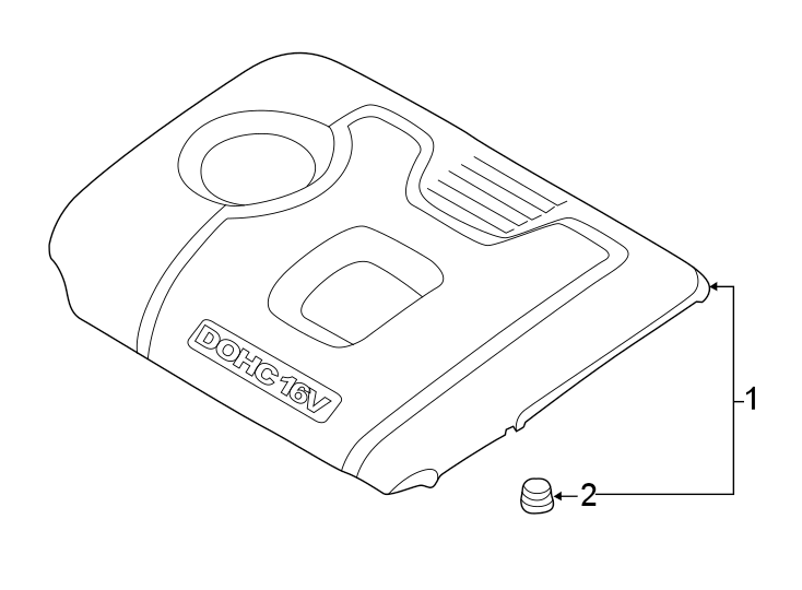 1Engine / transaxle. Engine appearance cover.https://images.simplepart.com/images/parts/motor/fullsize/2442230.png