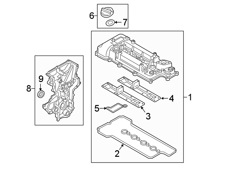 4Engine / transaxle. Valve & timing covers.https://images.simplepart.com/images/parts/motor/fullsize/2442250.png