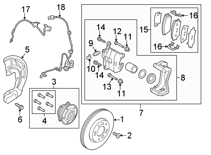 5Front suspension. Brake components.https://images.simplepart.com/images/parts/motor/fullsize/2442320.png