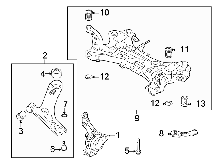 2Front suspension. Suspension components.https://images.simplepart.com/images/parts/motor/fullsize/2442325.png