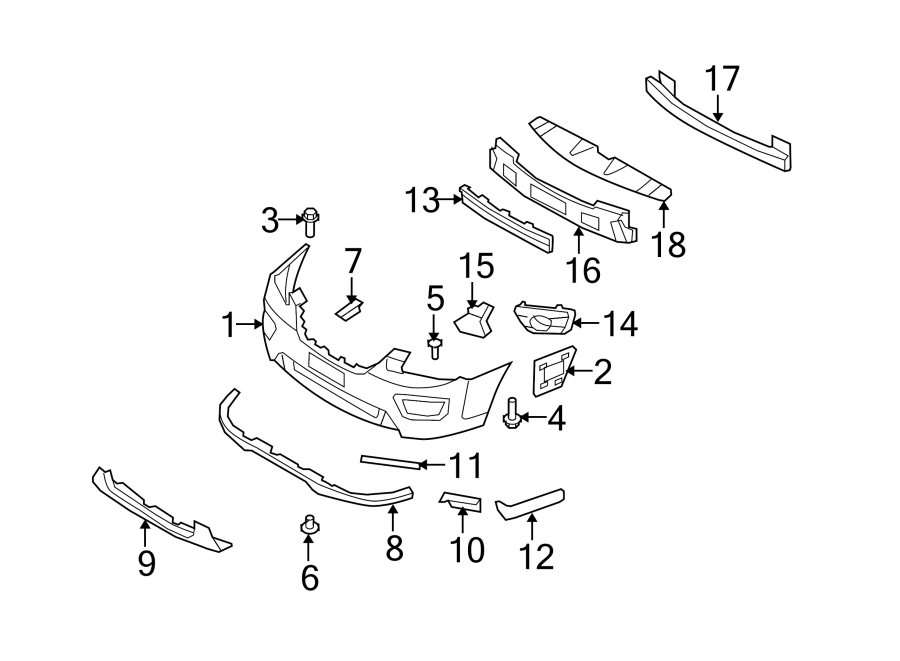 3FRONT BUMPER. BUMPER & COMPONENTS.https://images.simplepart.com/images/parts/motor/fullsize/2450005.png