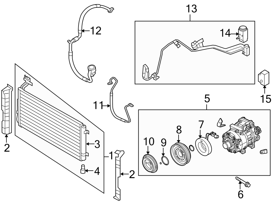 9AIR CONDITIONER & HEATER. COMPRESSOR & LINES. CONDENSER.https://images.simplepart.com/images/parts/motor/fullsize/2450055.png