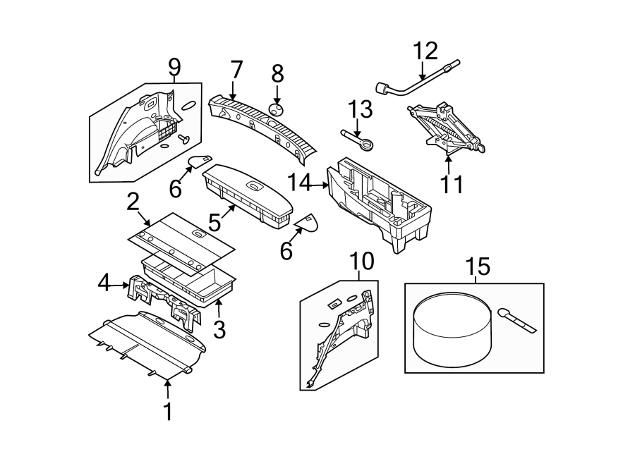 Kia Rondo Interior Quarter Panel Trim Panel (Left - 857301D551S8 | KIA ...