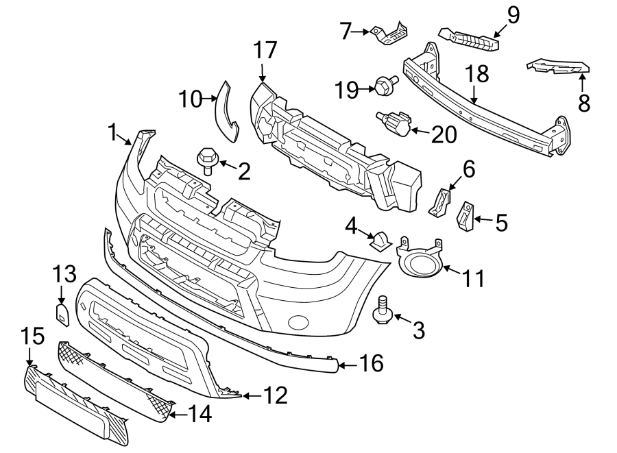 8FRONT BUMPER & GRILLE. BUMPER & COMPONENTS.https://images.simplepart.com/images/parts/motor/fullsize/2455010.png