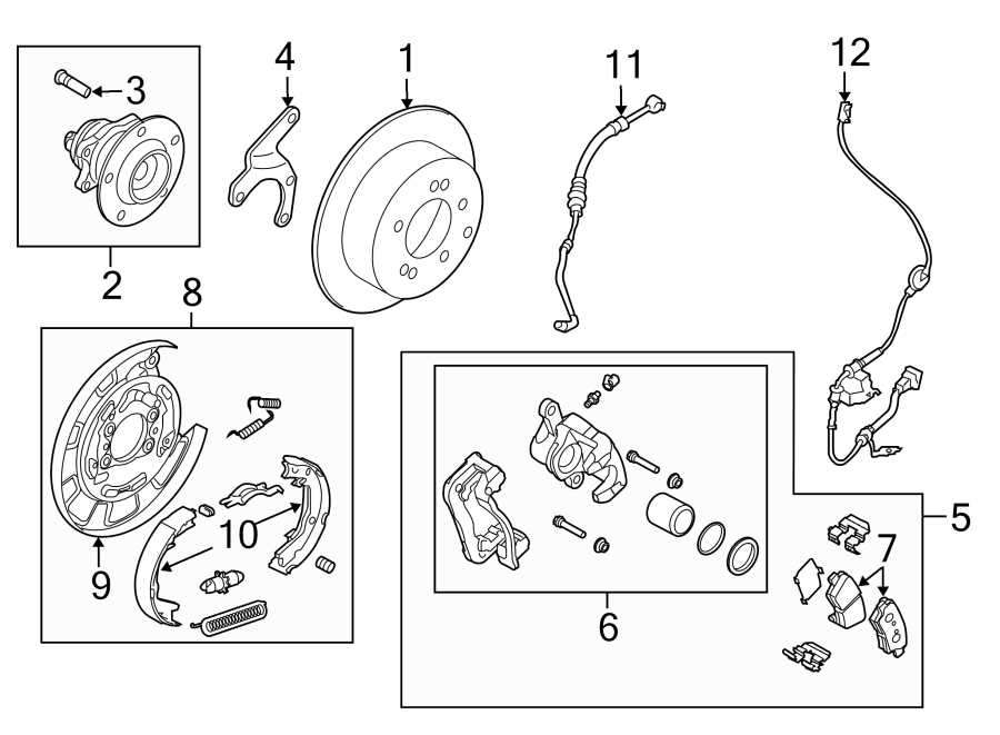 10REAR SUSPENSION. BRAKE COMPONENTS.https://images.simplepart.com/images/parts/motor/fullsize/2455540.png