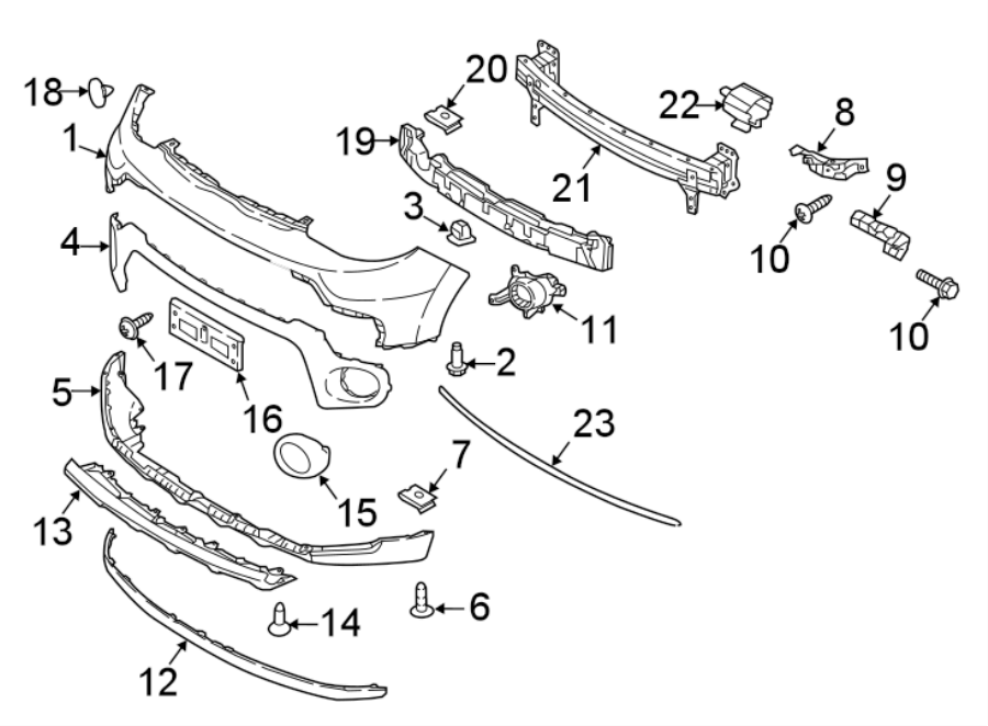 5FRONT BUMPER. BUMPER & COMPONENTS.https://images.simplepart.com/images/parts/motor/fullsize/2457011.png