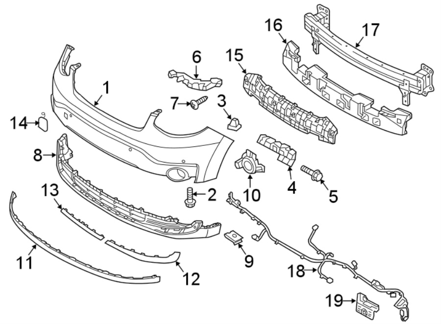 7Front bumper & grille. Bumper & components.https://images.simplepart.com/images/parts/motor/fullsize/2457012.png