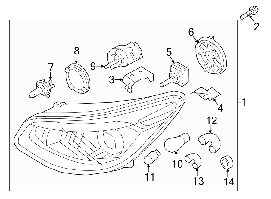 5FRONT LAMPS. HEADLAMP COMPONENTS.https://images.simplepart.com/images/parts/motor/fullsize/2457019.png