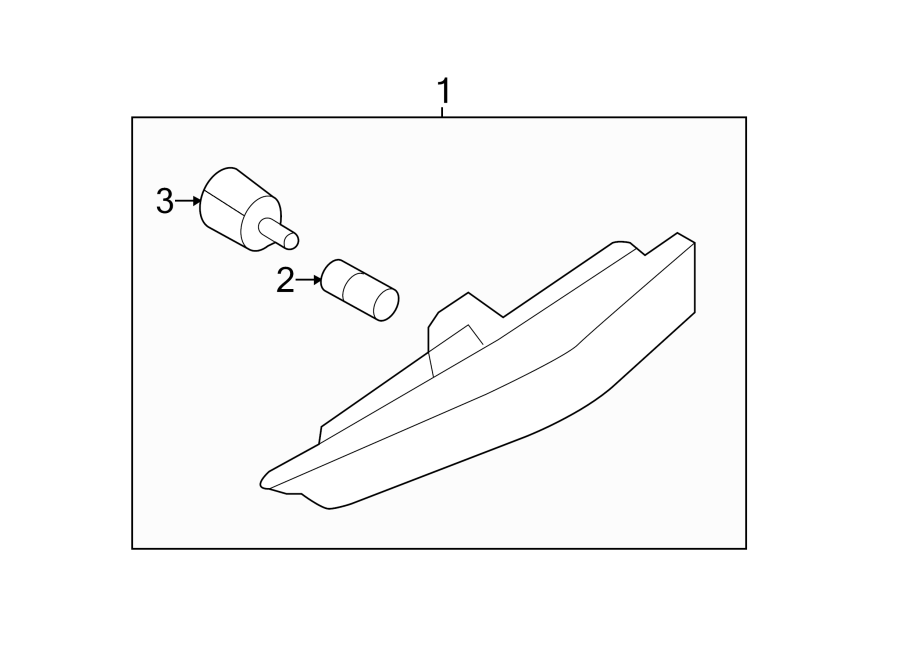 Diagram FRONT LAMPS. SIDE MARKER LAMPS. for your Kia Niro  