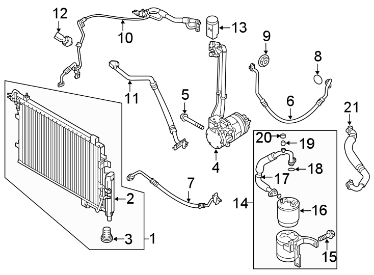 3AIR CONDITIONER & HEATER. COMPRESSOR & LINES. CONDENSER.https://images.simplepart.com/images/parts/motor/fullsize/2457077.png