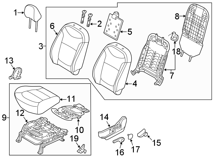 18Seats & tracks. Front seat components.https://images.simplepart.com/images/parts/motor/fullsize/2457387.png