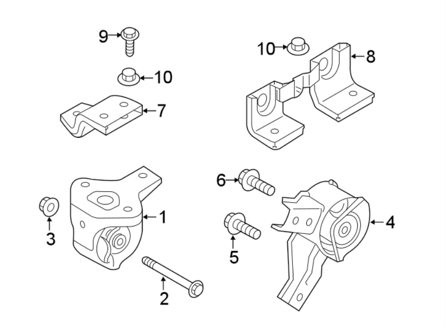 Kia Soul EV Automatic Transmission Mount Bracket (Left) - 62440E4900 ...