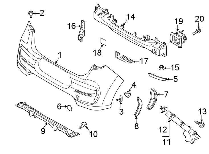 19REAR BUMPER. BUMPER & COMPONENTS.https://images.simplepart.com/images/parts/motor/fullsize/2458740.png