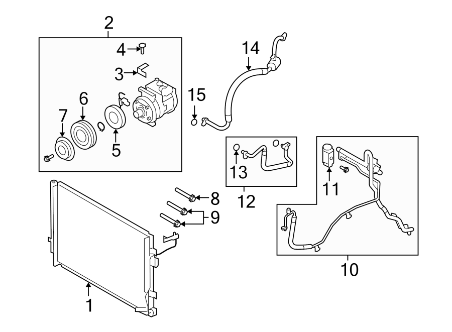 9AIR CONDITIONER & HEATER. COMPRESSOR & LINES. CONDENSER.https://images.simplepart.com/images/parts/motor/fullsize/2460090.png