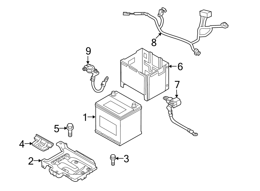 Diagram BATTERY. for your 2011 Kia Forte 2.0L Theta II A/T EX Hatchback 