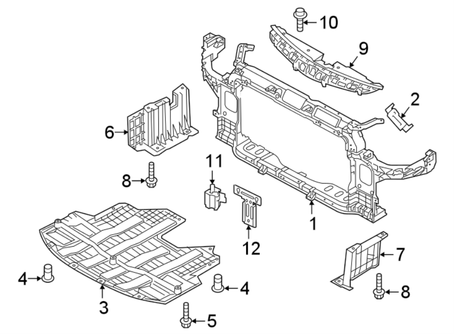 12RADIATOR SUPPORT.https://images.simplepart.com/images/parts/motor/fullsize/2471041.png