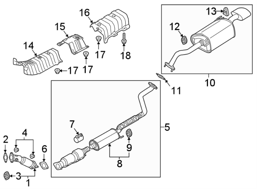 1EXHAUST SYSTEM. EXHAUST COMPONENTS.https://images.simplepart.com/images/parts/motor/fullsize/2471262.png