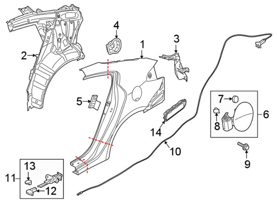 6QUARTER PANEL & COMPONENTS.https://images.simplepart.com/images/parts/motor/fullsize/2471572.png