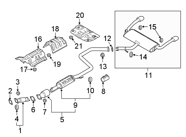 13EXHAUST SYSTEM. EXHAUST COMPONENTS.https://images.simplepart.com/images/parts/motor/fullsize/2475212.png