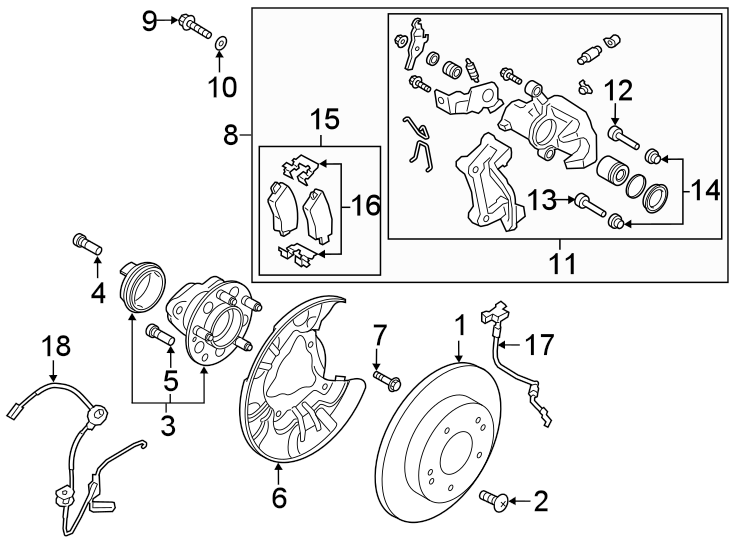 3Rear suspension. Brake components.https://images.simplepart.com/images/parts/motor/fullsize/2475567.png