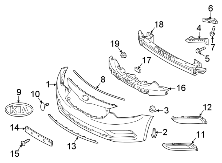 9FRONT BUMPER & GRILLE. BUMPER & COMPONENTS.https://images.simplepart.com/images/parts/motor/fullsize/2481017.png