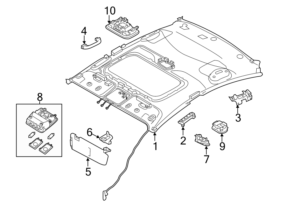 Diagram INTERIOR TRIM. for your 2015 Kia Sedona   
