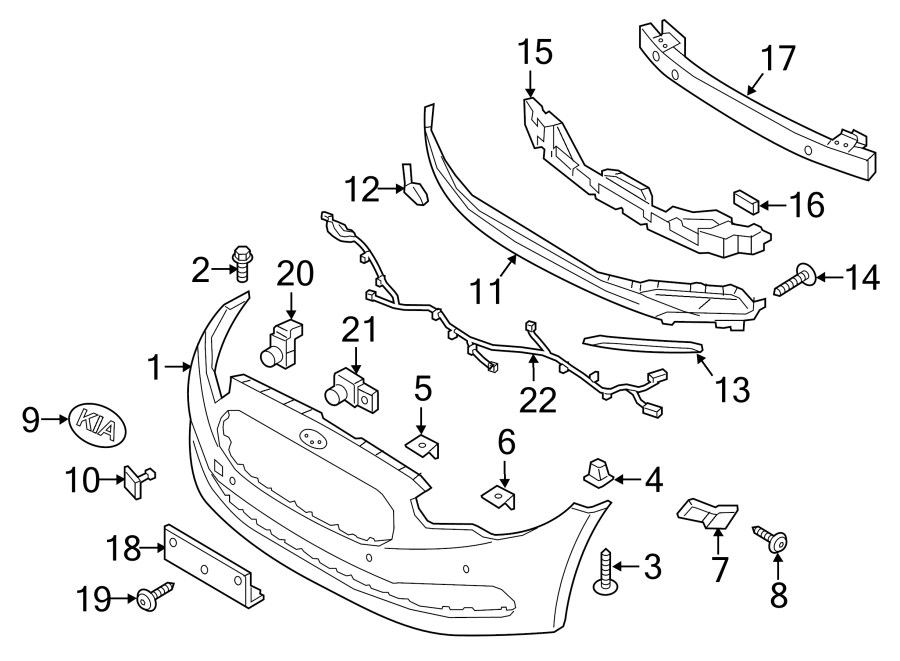 14FRONT BUMPER & GRILLE. BUMPER & COMPONENTS.https://images.simplepart.com/images/parts/motor/fullsize/2485005.png