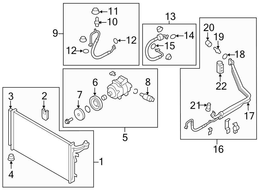 7AIR CONDITIONER & HEATER. COMPRESSOR & LINES. CONDENSER.https://images.simplepart.com/images/parts/motor/fullsize/2485090.png