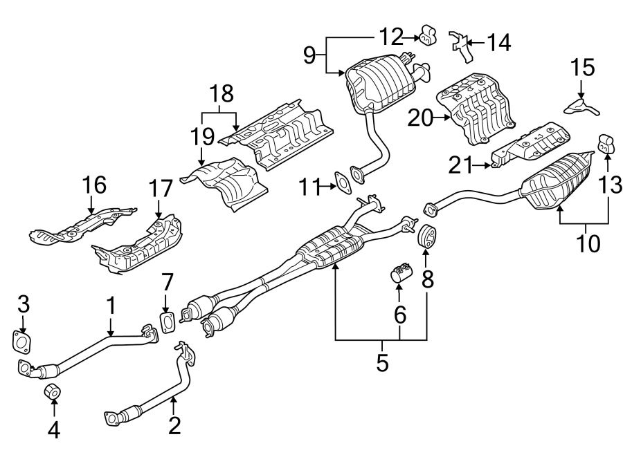 21EXHAUST SYSTEM. EXHAUST COMPONENTS.https://images.simplepart.com/images/parts/motor/fullsize/2485315.png