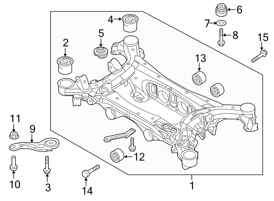 10REAR SUSPENSION. REAR CROSSMEMBER.https://images.simplepart.com/images/parts/motor/fullsize/2485635.png