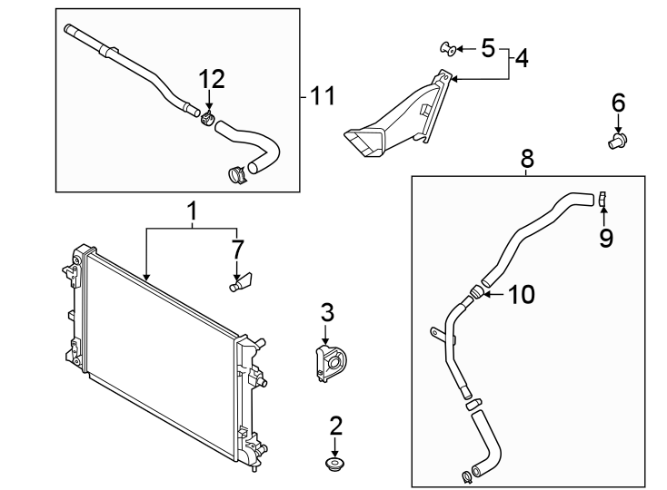 8Radiator & components.https://images.simplepart.com/images/parts/motor/fullsize/2490047.png