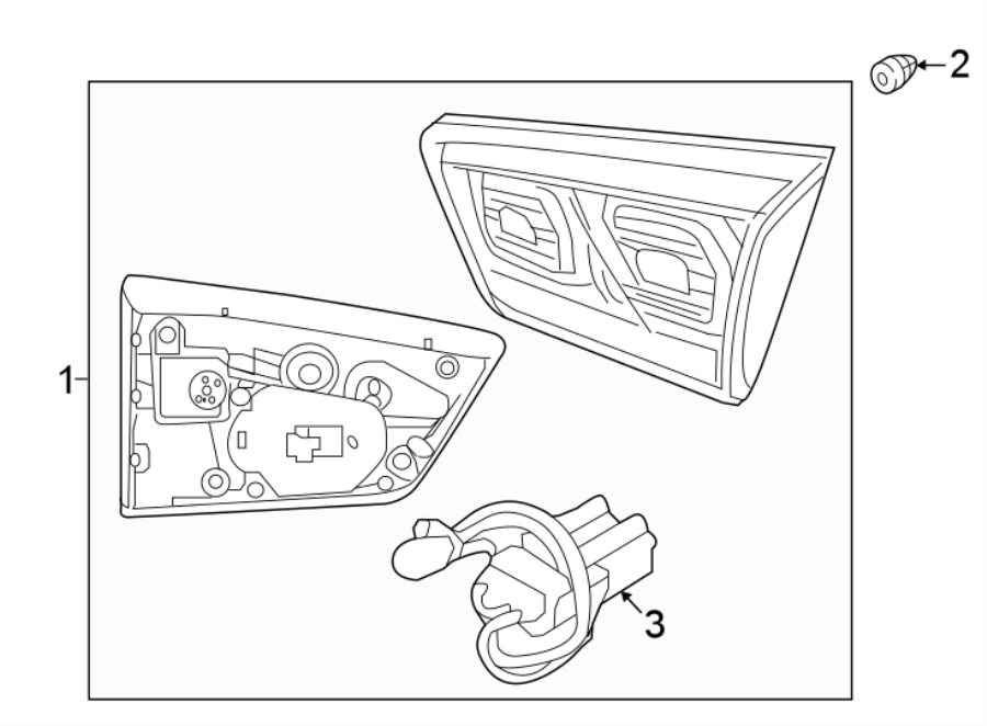 Full size assembly image of REAR LAMPS. TAIL LAMPS. (1/1)