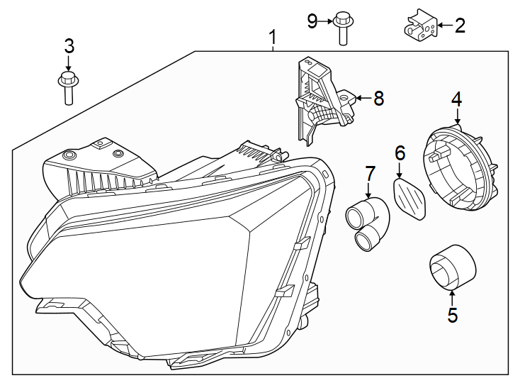 9Front lamps. Headlamp components.https://images.simplepart.com/images/parts/motor/fullsize/2491055.png