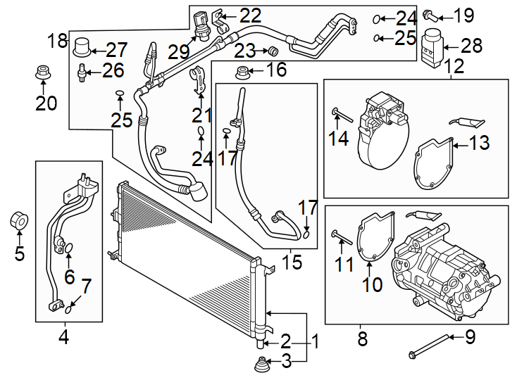 6Air conditioner & heater. Compressor & lines. Condenser.https://images.simplepart.com/images/parts/motor/fullsize/2491140.png