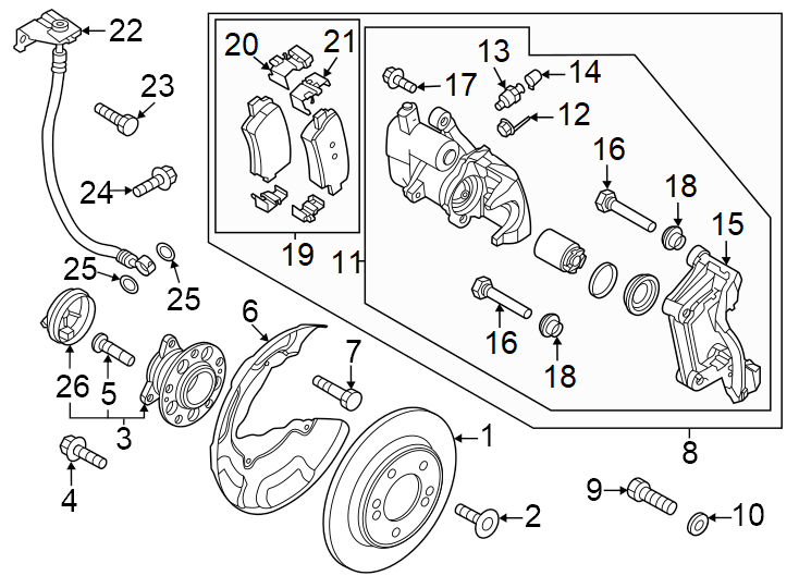 3Rear suspension. Brake components.https://images.simplepart.com/images/parts/motor/fullsize/2491730.png