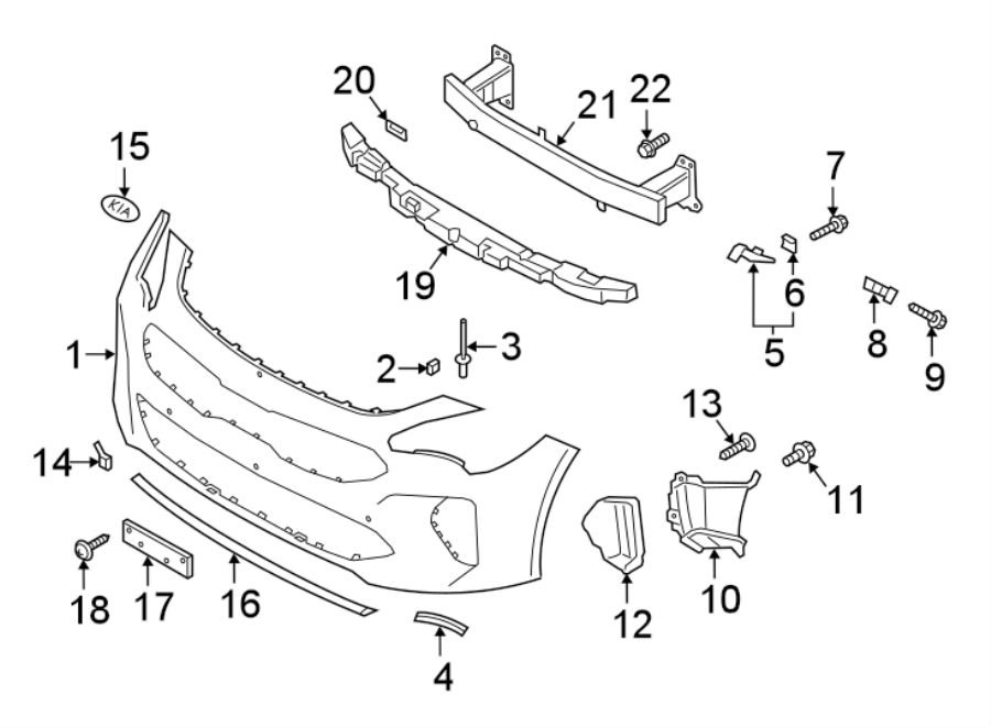 19FRONT BUMPER & GRILLE. BUMPER & COMPONENTS.https://images.simplepart.com/images/parts/motor/fullsize/2493012.png